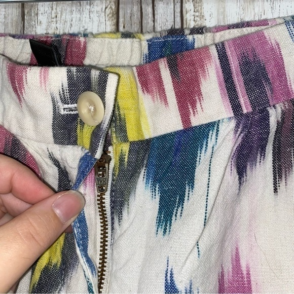 J. Crew Paint Swatch Linen Blend Shorts - Picture 4 of 6